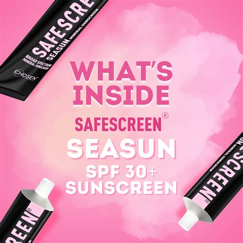 All about the ingredients of SEASUN Mineral Sunscreen – CHOSEN Store