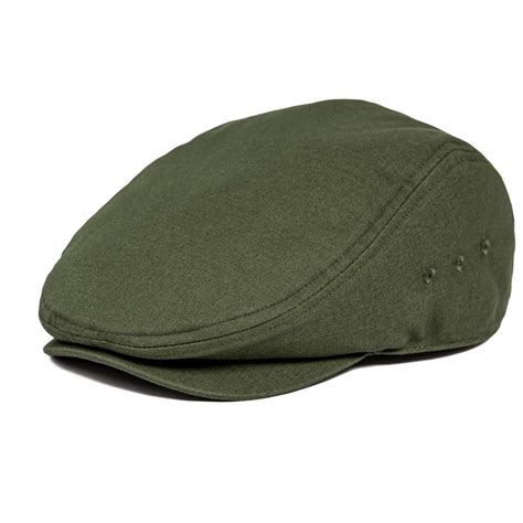 Buy JANGOUL Men Ivy Cap Cotton Twill Newsboy Flat Cap (Green, 7 1/8) at ...