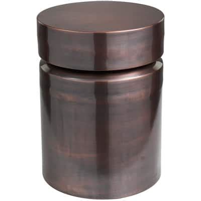 19" Copper Metal Drum Accent Table | Michaels