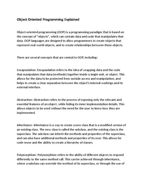 Image result for Object-Oriented Programming Explain