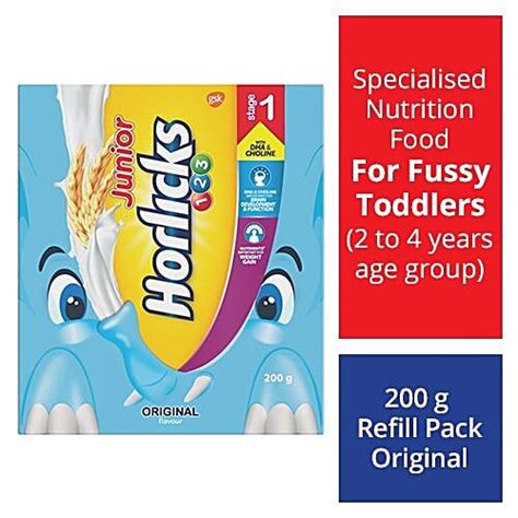 Buy Horlicks Junior Health Drink Original Flavour Stage 1 200 Gm Carton ...