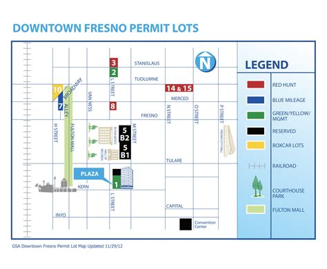 Parking Map - Downtown Area - County of Fresno