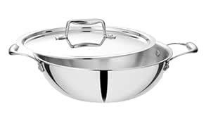 Buy DEVIDAYAL Triply Stainless Steel Kadhai with 5 Year Warranty ...