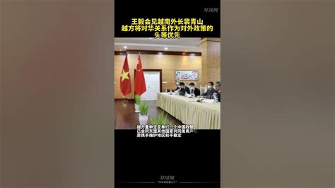 王毅会见越南外长裴青山，越方将对华关系作为对外政策的头等优先 - YouTube