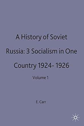 Socialism in One Country 1924-1926 (Section 3) (History of Soviet ...