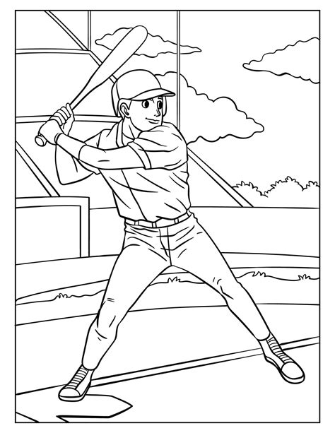 Baseball Field Coloring Pages