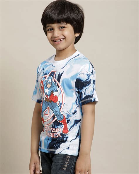 Captain America Regular Fit Tshirt For Boys – Kidsville