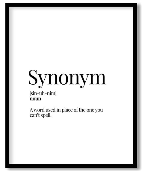 Synonym Definition 的图像结果