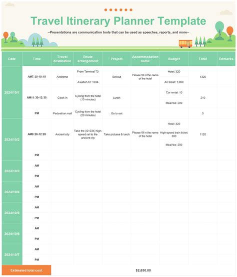 Where To Visit Xlsx