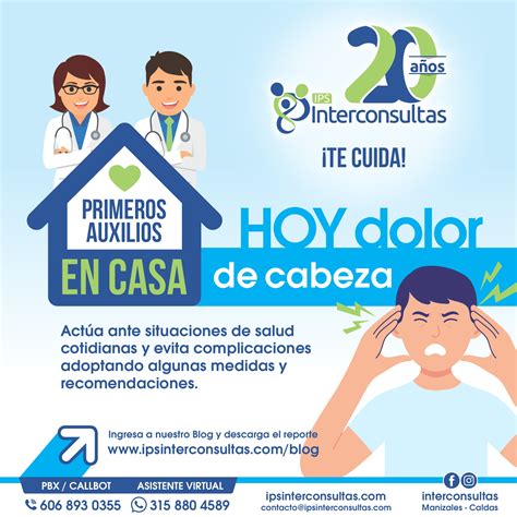 Primeros auxilios en casa – Dolor de cabeza – IPS Interconsultas