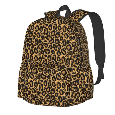 Classic Cheetah Print Backpack Spotted Leopard Fashion Backpacks Male ...