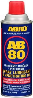 ABRO AB-80 Spray Lubricant with Teflon & Penetrating Oil Chain Oil ...