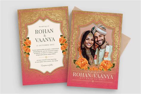 Indian Wedding Invitation Template - BrandPacks