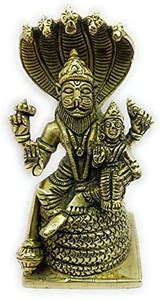 RAMA METAL BRASS NARASINGHA Lakshmi Statue | Lord Lakshmi NARASHIMA ...