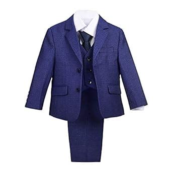 Buy Lito Angels Big Boys Tweed Formal Dress Suits Wedding Outfit Modern ...
