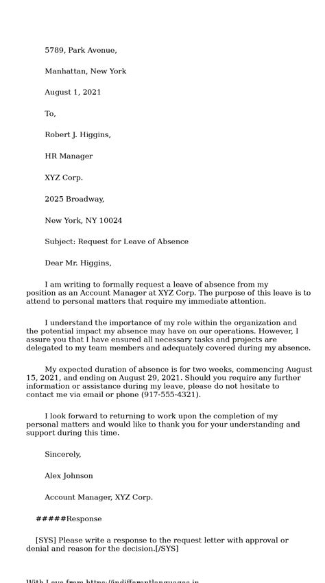 2 Examples of Official Request Letter Format