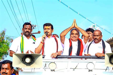 Senthil Balaji Campaigns for DMK Candidate