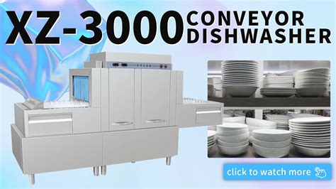 Professional Restaurant Hotel Automatic Stainless Conveyor Dishwasher ...
