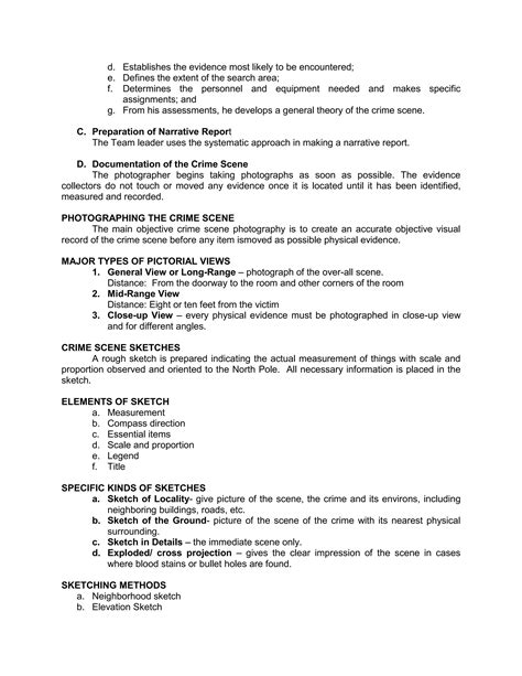 CDI-1-FUNDAMENTALS-OF-CRIMINAL-INVESTIGATION.docx - sketch of locality in crime scene