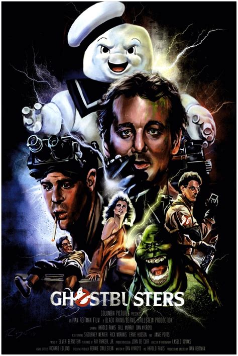 Ghostbusters Filmplakat 1984 Original Movie Poster 4F Ghostbusters