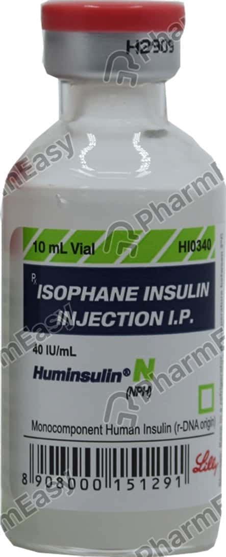 Huminsulin Nph 40 IU/ML Suspension For Injection (10): Uses, Side ...