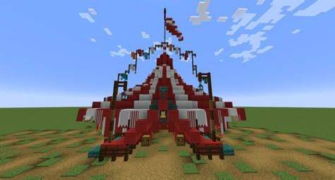 Minecraft Circus Tent Tutorial 的图像结果