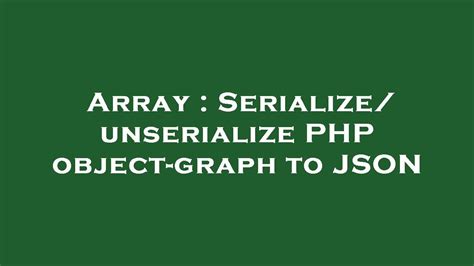 Image result for Serialize Unserialize