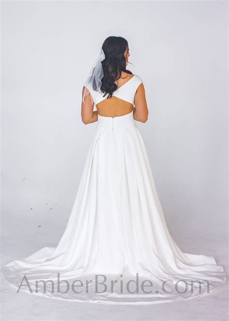 Simple Wedding Dress A Line Wedding Dress Casual Wedding - Etsy