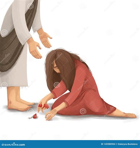 Biblical Story about Jesus and the Sinful Woman Who Broked the Vessel ...