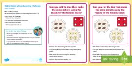 EYFS Maths Mastery Counting Home Learning Challenge: Toys Hide and Seek