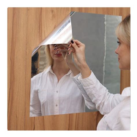 Soft Mirror Sticker,Big Flexible Mirror Sheets Full Body Mirror Self-Adhesive Wall Non Glass ...