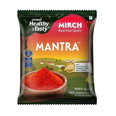 Emami Healthy & Tasty Mantra Mirch (Red Chilli) Powder (500 grams) |100 ...