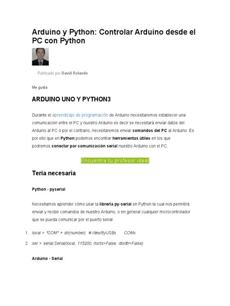 Image result for Código Arduino Com Python