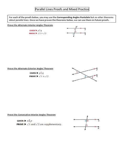 Parallel Lines Proofs Problems 的图像结果