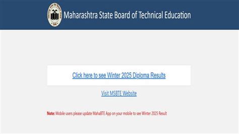 MSBTE result winter 2025 declared at msbte.ac.in, direct link to check here