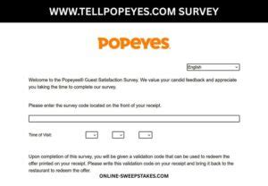 TellPopeyes - Win $1000 Gift Card - Take Popeyes Survey