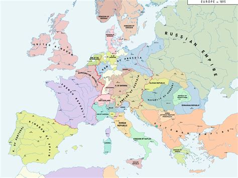 Maps Of Europe Map Of Europe In 1850