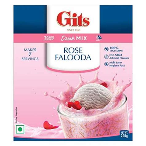 Gits Falooda Mix, Rose, 200g Price in India, Specs, Reviews, Offers ...