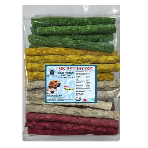 MS PET HOUSE Best Combo Offer Dog Chew Munchy Sticks Mix Flavors 1.8 Kg ...