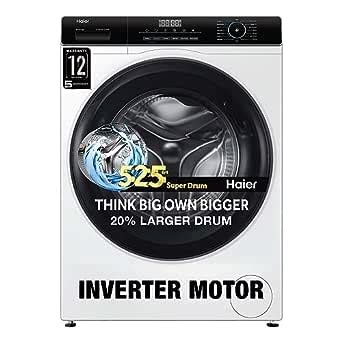 Haier 7 Kg 5 Star Inverter Motor Fully Automatic Front Load Washing ...