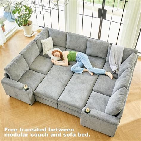 Belffin 5 Seater Modular Chenille Sofa in the Futons & Sofa Beds ...