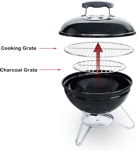 Charcoal Grill Grates, Chimney Starter for 14'' Weber Smokey Joe, Smok ...