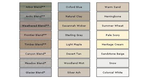 Image result for CertainTeed Monogram Siding Color Chart
