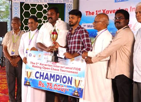 Senthil Maran wins 1st Xaverian Rating Open 2023 - ChessBase India