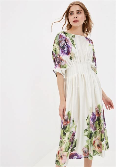 Платье MadaM T, цвет: белый, MP002XW0R0JL — купить в интернет-магазине ...