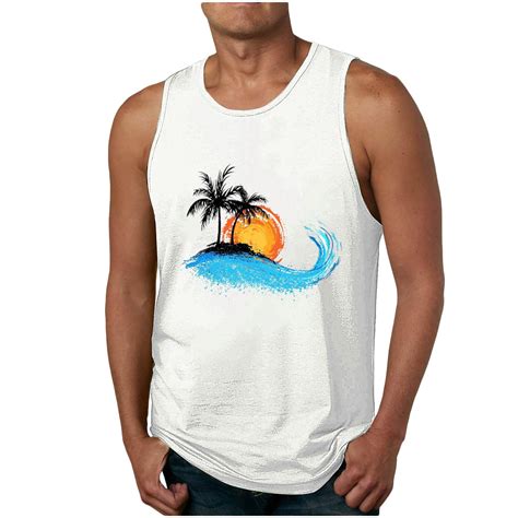 Xysaqa Mens T-Shirts Mens Summer Shirts Men Graphic Tank Tops, Men's ...