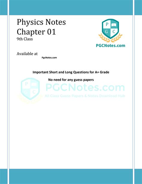 Image result for 9th Class Physics Notes