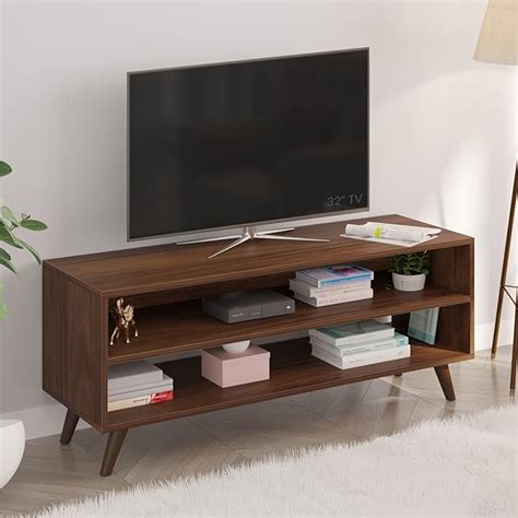 BLUEWUD Leo Engineering Wood Floor Standing TV Entertainment Unit Set ...