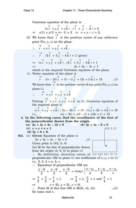 Image result for Class 12 Maths Chapter 11 Three-Dimensional Geometry
