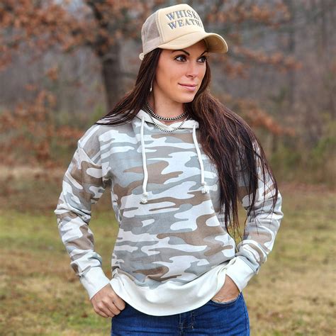 White Camo Hoodie